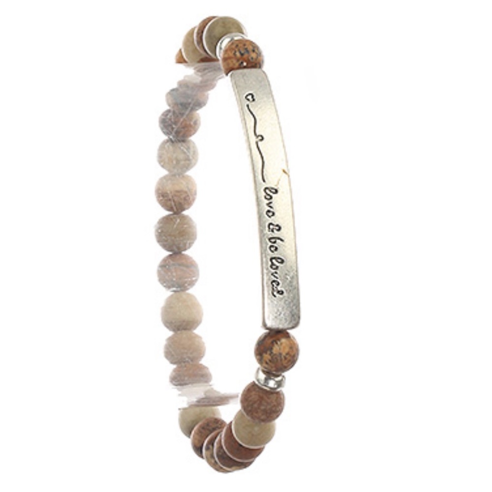 Love and Be Loved Stretch Bracelet NWT